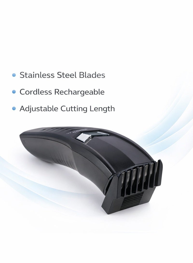 ELORA Hair Trimmer for Men, Cordless Rechargeable Hair Clipper, Stainless Steel Blades, ELPC-1828 - Image 2
